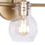 Sia 3-Light Dimmable Vanity Light with Clear Glass-121002913