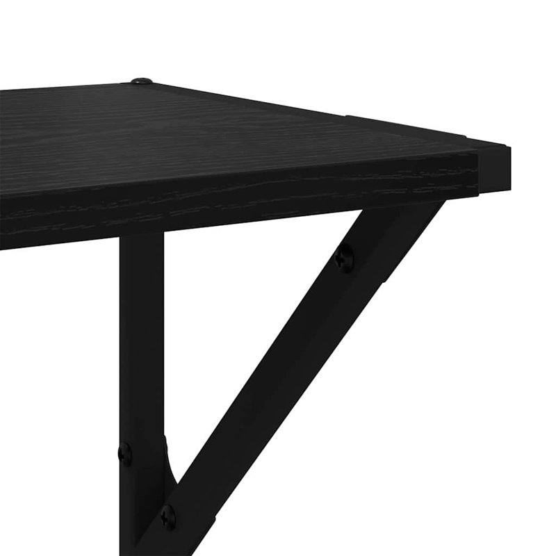 Floating Shelf, Black Oak, 25.5cm H x 60cm W x 25cm D