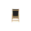 Aquitania Teak Outdoor Folding Lounge Deck Chair In Black-1566945161