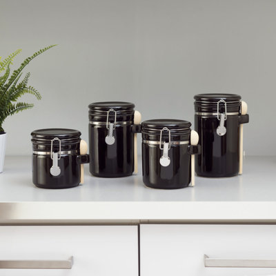 Ensemble de 4 pots à café, thé et sucre