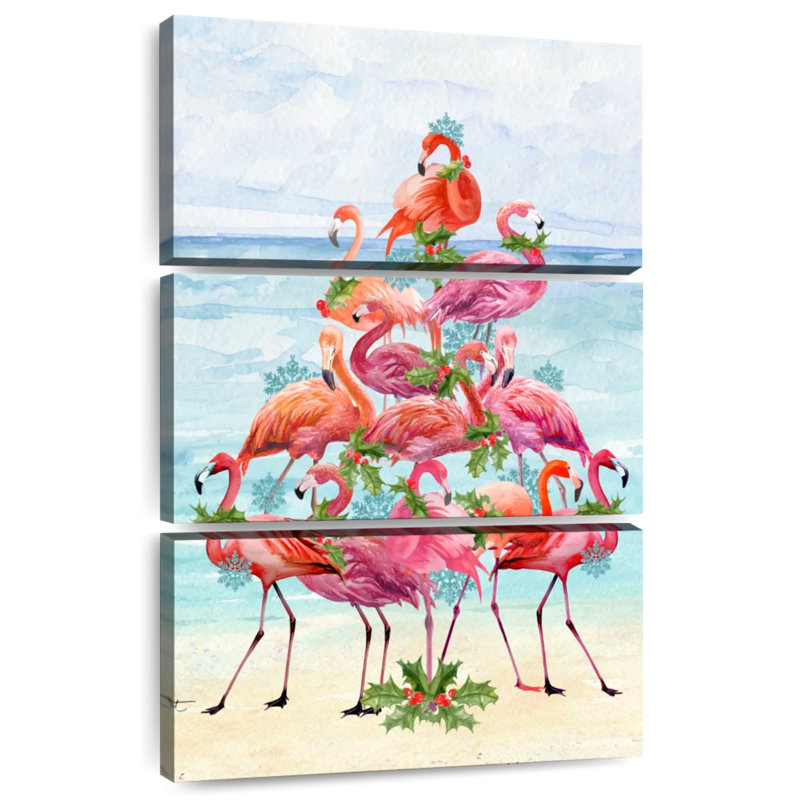 Flamants de Noël Brampt Coastal II, H 57 po x l 36 po