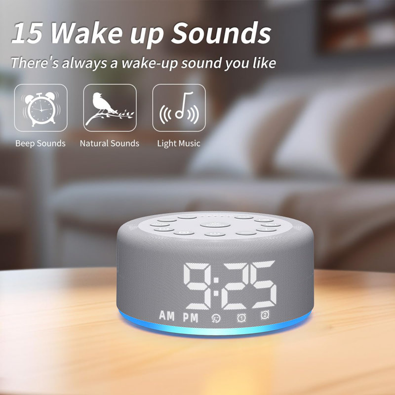 Réveille-matin Sound Machine Brown Noise White