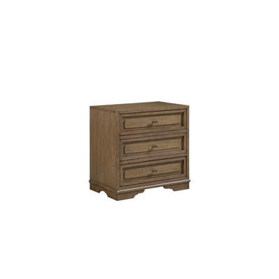 3-Drawer Nightstand with Felt-Lined and Cedar-Lined Drawers, USB Charging Port for Modern Bedrooms
