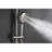 10" Rainfall Showerhead Installation With 4 Hand Shower, Adjustable Slide Bar, Soap Dish In Brushed Nickel Bathroom Dish, Fixture
