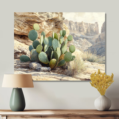 Marila Arizona Cactus At The Canyons Edge II - art mural de cactus pour le salon