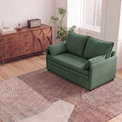 55" 3-in-1 Pull Out Sofa Bed With 50"x73" Sleep Area, Side Pockets & USB Ports For Small Space Living Room Apartment Bedroom