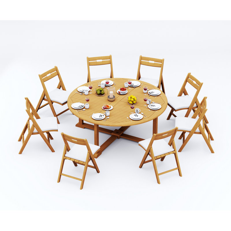 Ensemble repas extérieur rond Bormann, 8