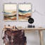 «Abstract Desert Dunes», impression sur bois 2 pièces-93787251-93787252
