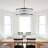 Volkhart 6 - Light Dimmable Drum Chandelier