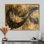 River Landscape Grunge - Abstract Spirals Wall Art Print