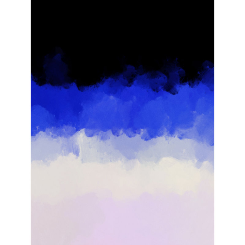 Turbulence par Angel Estevez - Peinture, Blanc mat, H 31,25 po x l 25,25 po