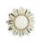 26'' Wall-mounted Sunburst-shaped PU Art Decorative Mirror