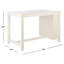Table de salle à manger Modern Fiennes - Table de salle à manger contemporaine avec lignes épurées et placage de bouleau pour tout décor