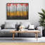 Reproduction de paysage abstrait sur toile