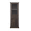 Armoire de rangement spacieuse avec porte vitrée pour bureau