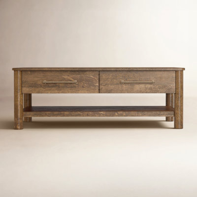 Quinn Solid Wood Top Coffee Table