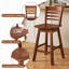 Tabourets de bar pivotants à hauteur de comptoir de 24,5 po avec dossier creux-1432306012-1432306015