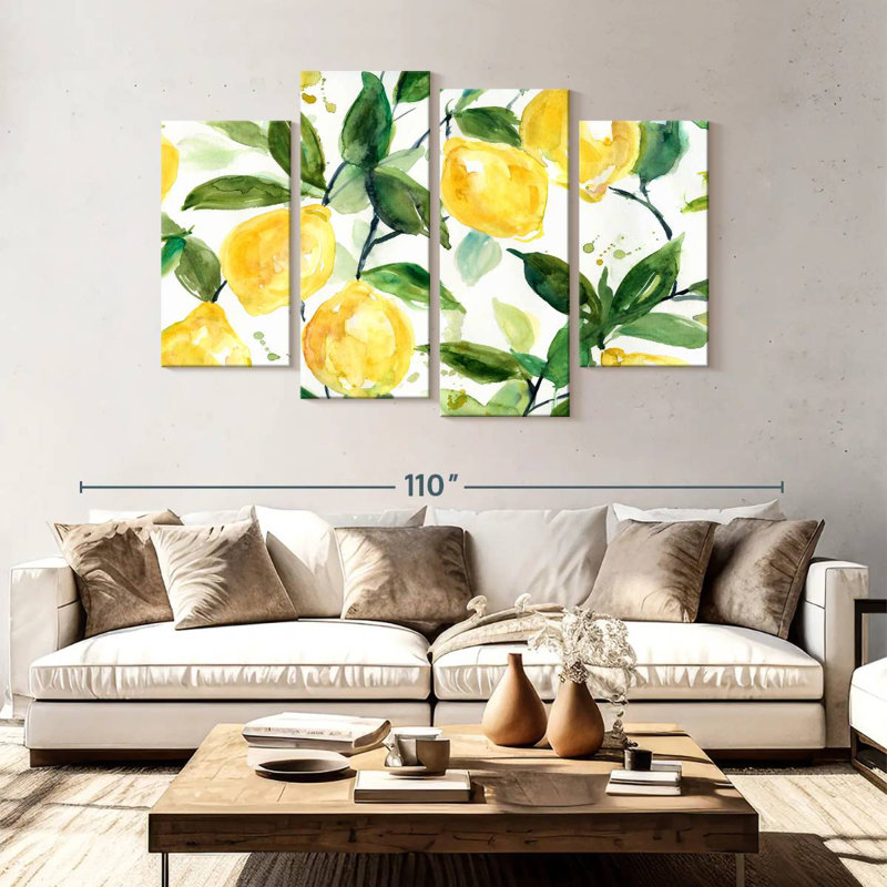 Yarlin Lemony Branches, 54" H x 84" W