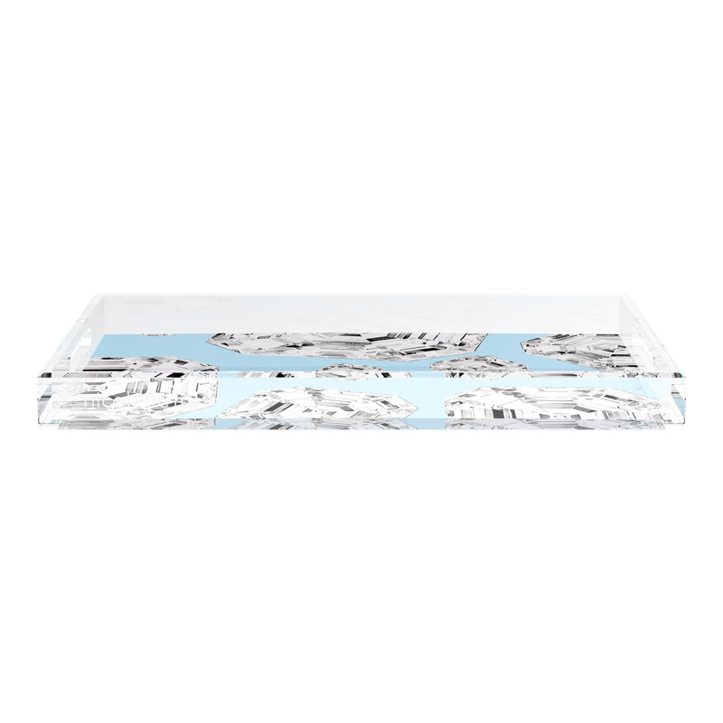 Decorative Tray, 22.5"W x 14.5"D x 2"H, Wedge