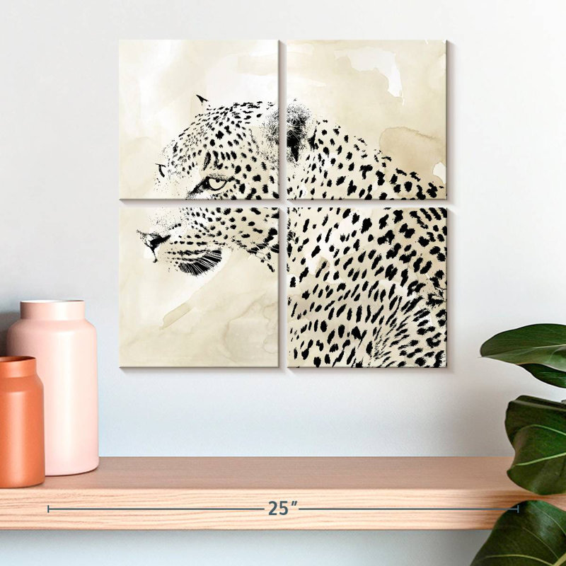 Brampt Leopard Spots III, 18" H x 18" W