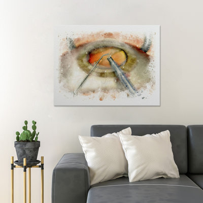 " An Eye Surgery Art " Painting Print