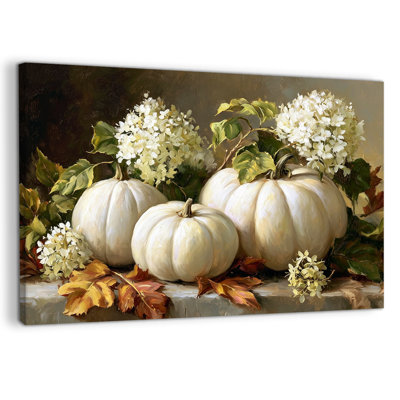 Art automnal sur toile citrouille d'automne