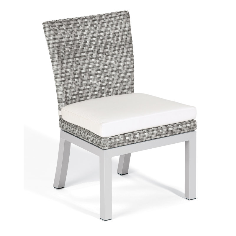 Chaise de patio avec coussin Argento, Blanc coquille d'œuf