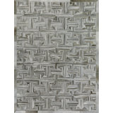 Natural Hide Hand Woven Cowhide Geometric Area Rug