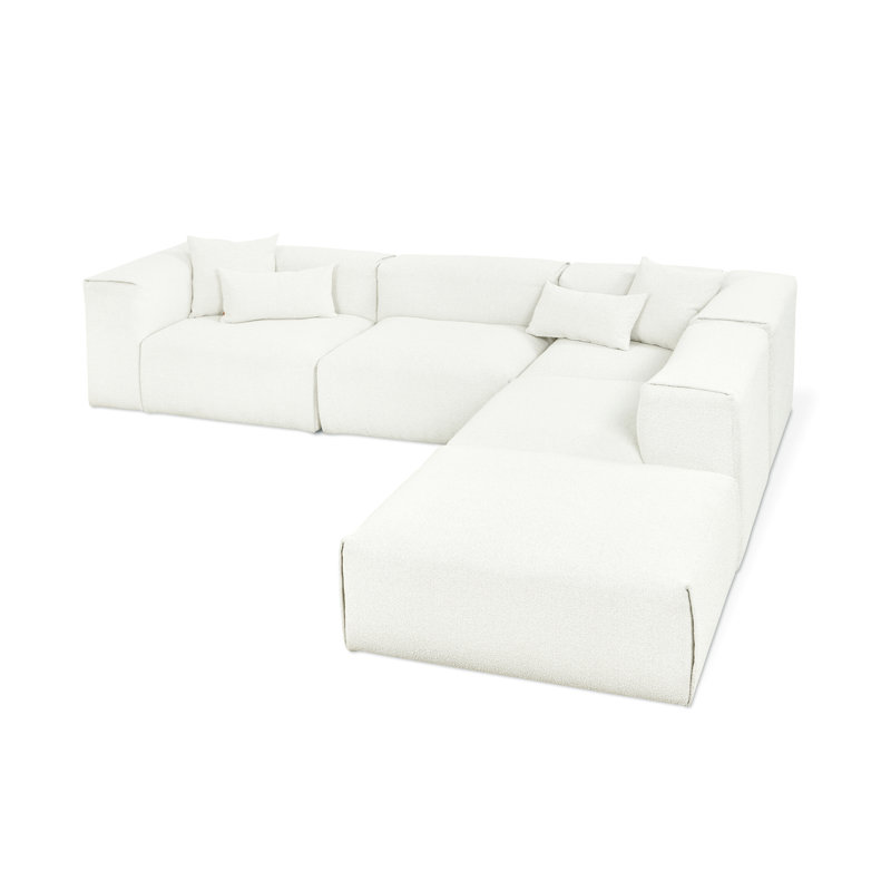 Canapé modulaire 5 pièces Nest, Boucle d'os, Orienté à droite