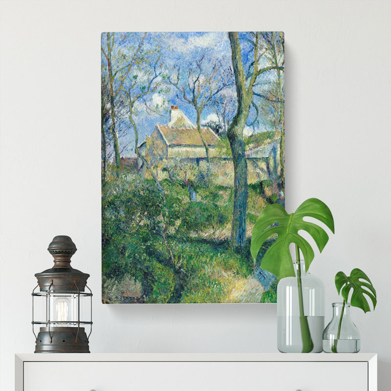 The Path To Les Pouilleux by Camille Pissarro - Wrapped Canvas, 50cm H x 35cm W x 3cm D