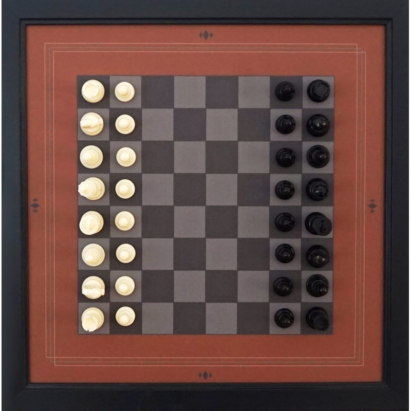 Home Magnetics Handmade 18'' L Solid + Manufactured Wood Checkers Game Set