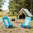 Set Of 2 Portable Lightweight Low-Seat Folding Beach Chairs, Thick Padded Breathable Fade-Resistant Fabric With Convenient Carry Handles