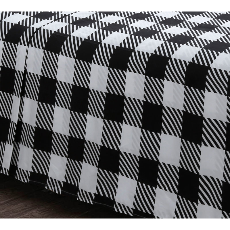 White/Black 4-piece Sheet set Full, Full Sheet Set with 2 Pillowcases