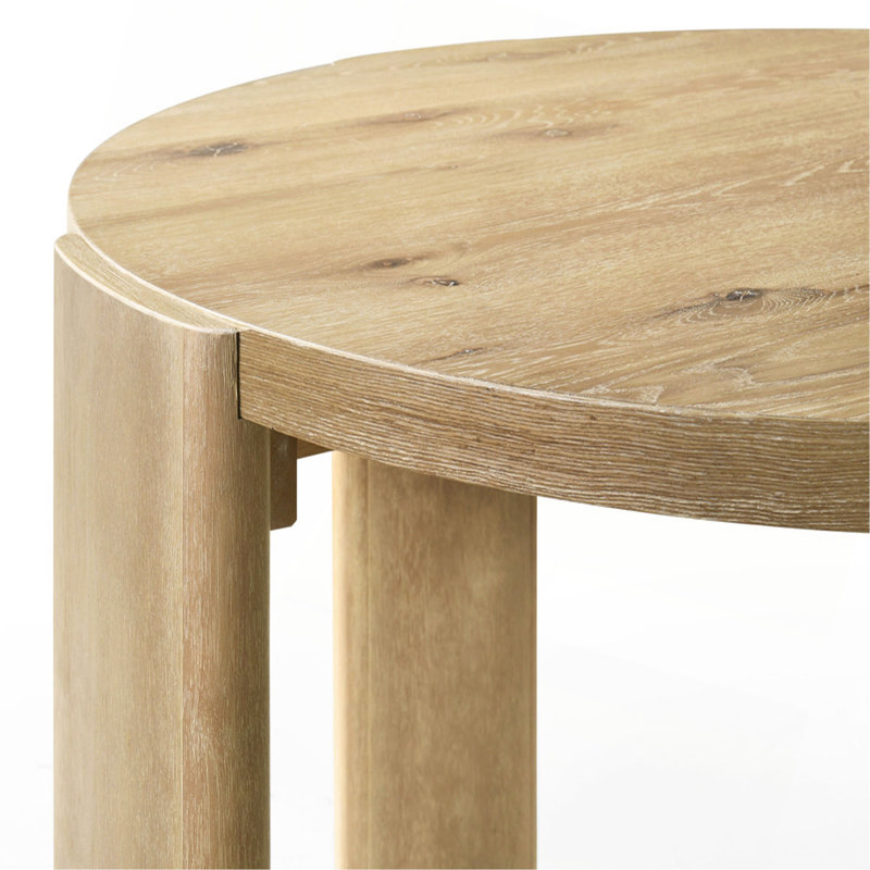 Bruno Oak Finish 47" Round Dining Table