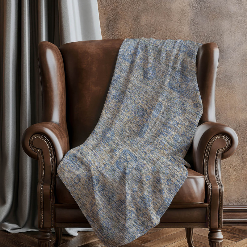 Jeté Addison Sherpa Tribal Medallion, Kaki oriental 2