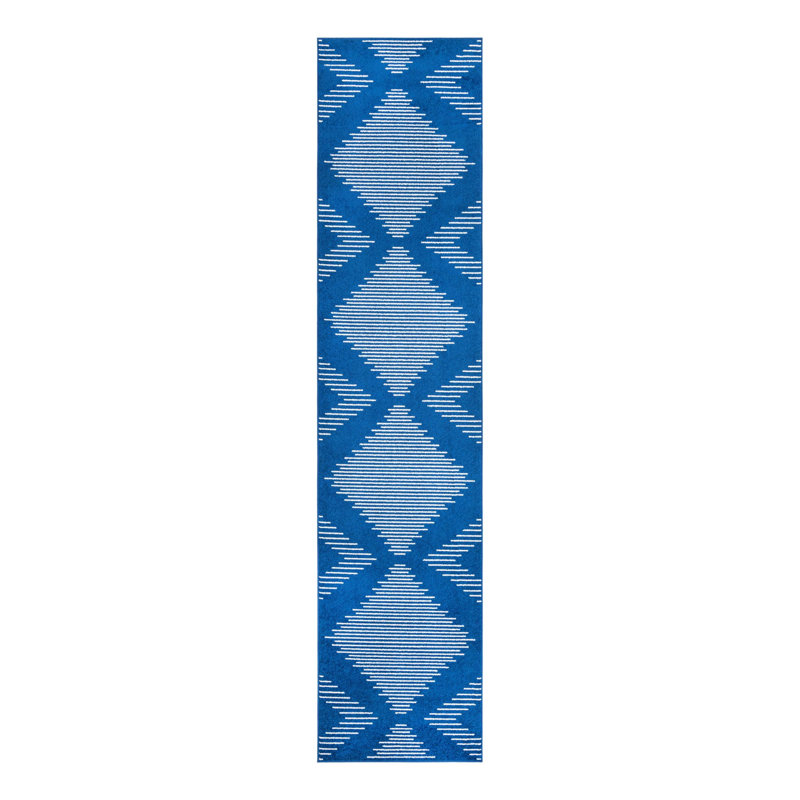 Geometric Indoor Rug, Runner 3'3" x 14'1"