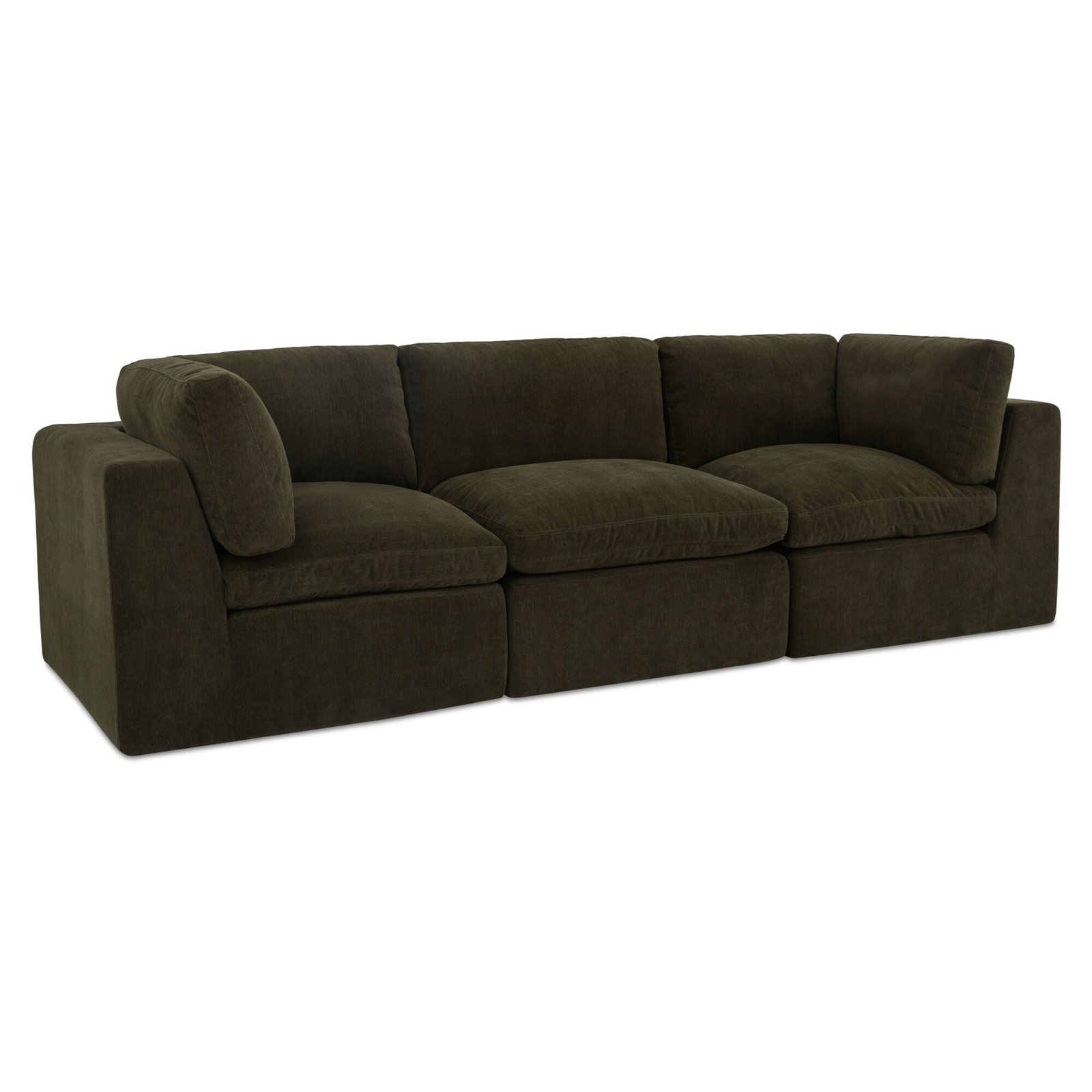 Calder 109" Modular Sofa, Green