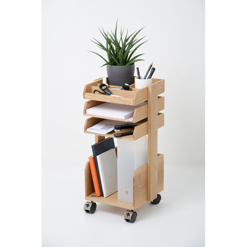 Solid Wood Bar Cart