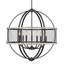 Lustre en forme de globe à 9 lumières de style bougie Chowchilla