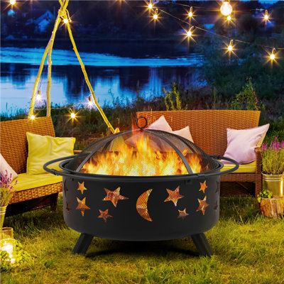 Round Iron Smokeless Fire Pit