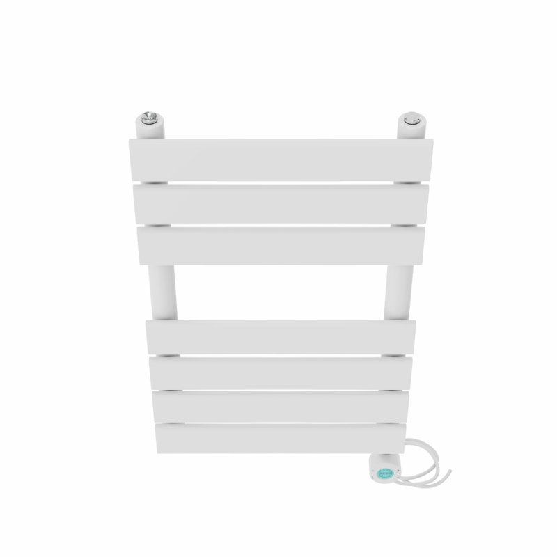 Flat Panel Towel Rail Heated Towel Rails, White, 65cm H x 40cm W x 6.2cm D