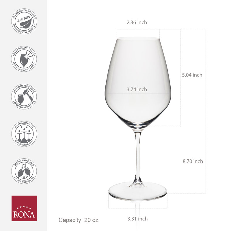 20 oz. Verre à vin Bordeaux
