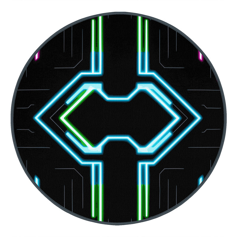 Technotronic Spark Rug, Round 8'
