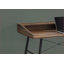 Bureaux, bureau d'ordinateur moderne de 48 po avec rangement, stratifié brun et amp; Métal noir | Brun | Panneau de particules-739869277