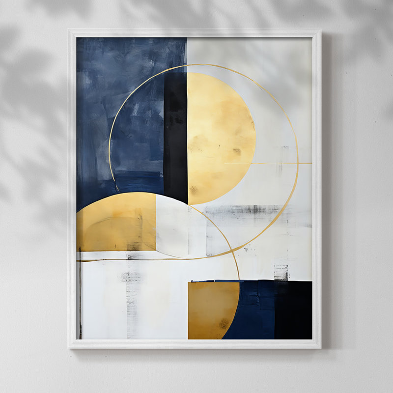 ABSTRACT Series DLV III - Impression encadrée de qualité supérieure - Prêt à accrocher - Aucun clou requis AAI402201