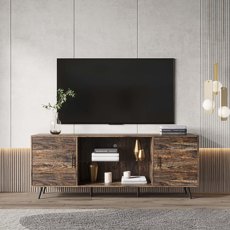 Meuble télé avec meuble télé Mid-Century, Espresso