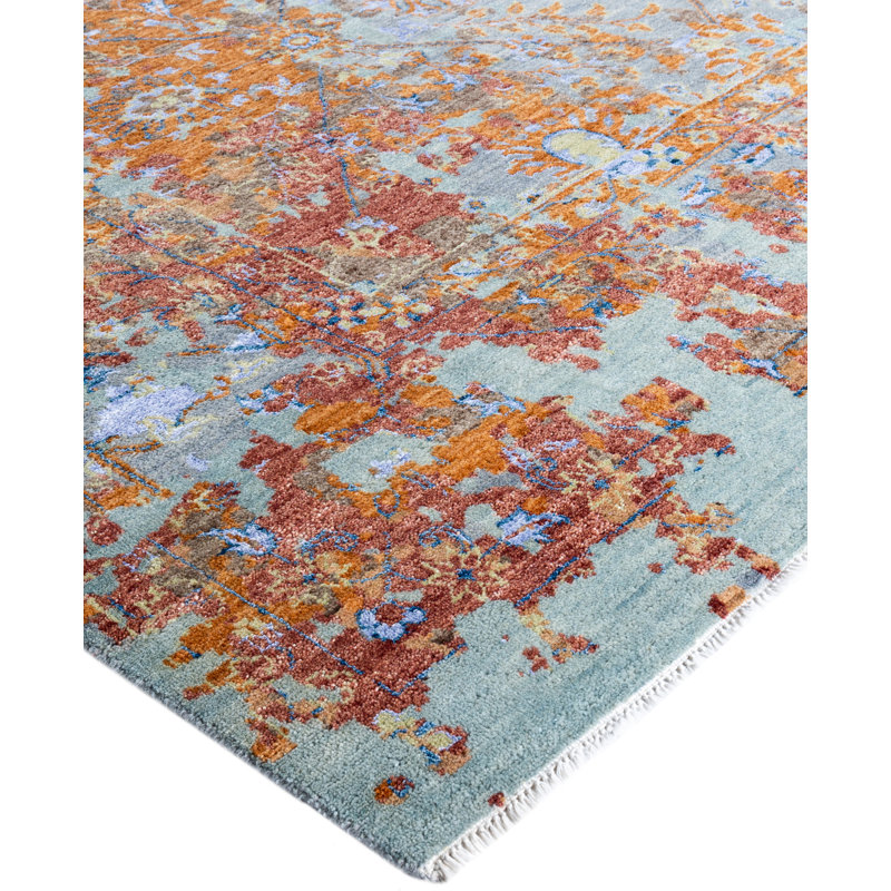Overdyed One-of-a-Kind 8' 1" X 10' 4" Hand Knotted Area Rug