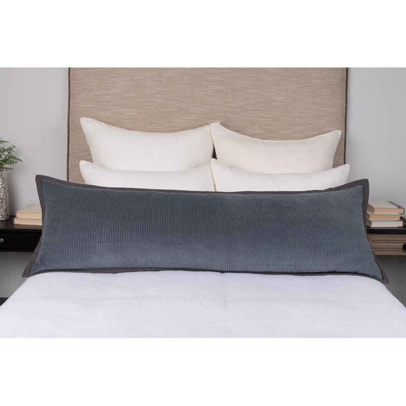 SAUNDERS SHAM, BLEU ACIER, OREILLER, Marine