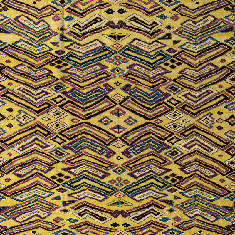 Abstract Indoor Rug, Square 6'