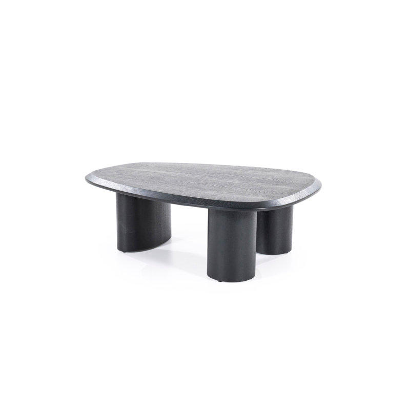 Solid Wood Single Coffee Table, 13" H x 38" L x 31" W 